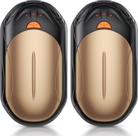Rechargeable 2 Pack, AI Smart Chips Electric , 20Hrs Long Safe Heat, Portable Pocket Heater, Gifts for Christmas, Outdoor, Hunting, Golf (Color: Bronze)